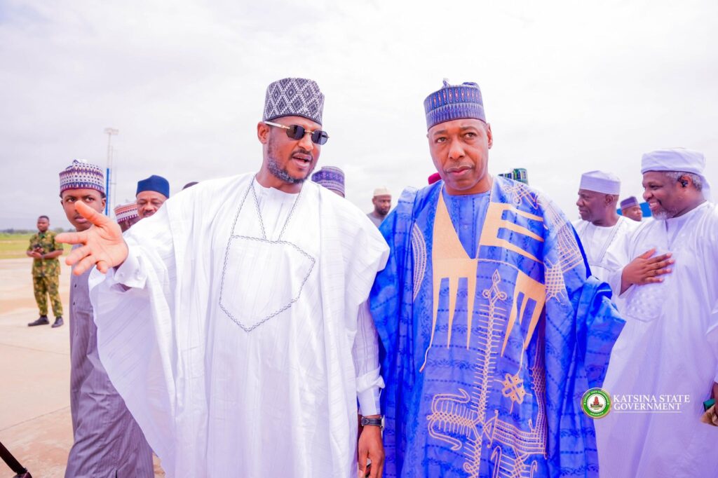 PHOTO NEWS: Dada Musa Yar'adua; Obasanjo Pay A Condolences Visit to Mallam Dikko With Governor Of Borno