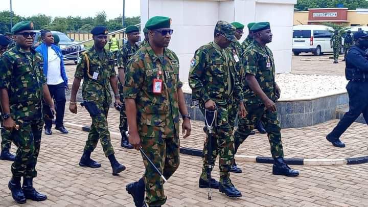 "Fight Against Insecurity Is Not A Joke" Nigerian Reacts As Defence Minister Spotted In Military Uniform On A Visit To Sokoto (PHOTOS)