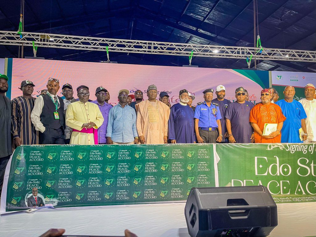 Edo Decides2024: APC Aspirants, Okpebholo, Signs Peace Agreement After Initial Refusal By The Party (PHOTOS)