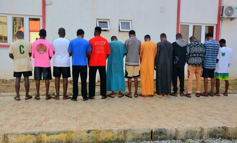 BREAKING: EFCC Arrest 13 Suspected ‘Yahoo Boys’ In Sokoto (PHOTOS)