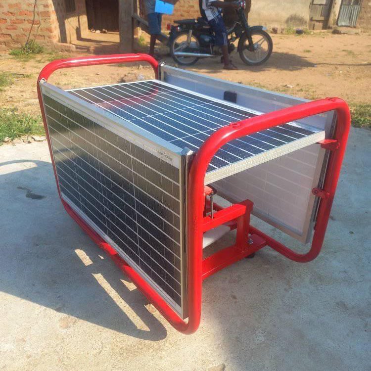 Nigerian Final Year Student Constructed Solar Generator Power By Utilises Sunlight to Give Light (PHOTOS)