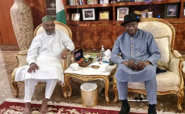 Former Nigeria President, Goodluck Ebele Jonathan Pay A Visit To His Former VP, Namadi Sambo In Abuja