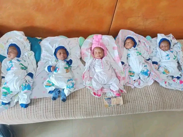 PHOTOS: Abia Couples Blessed with Quintuplets (5) After 18 Years of Waiting, Is God Not Wonderful!