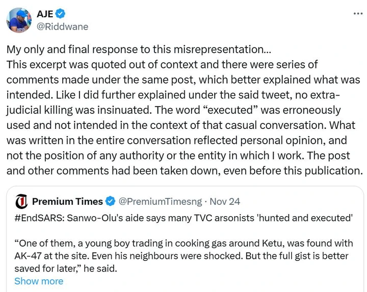 Lagos State Governor, Sanwo-Olu Suspends Media Aide for Distorting the Facts