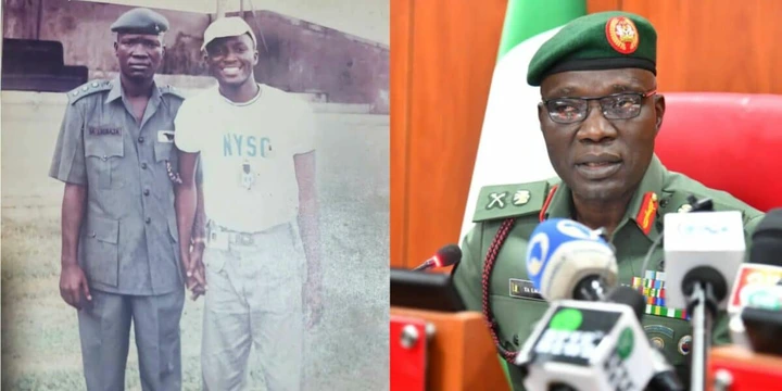 Man Share Throwback Photo With Late Lt. Gen. Lagbaja During NYSC