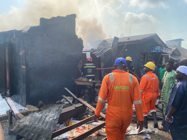 Fire Ravages Lagos Market, Destroying Properties Worth Millions (PHOTOS)