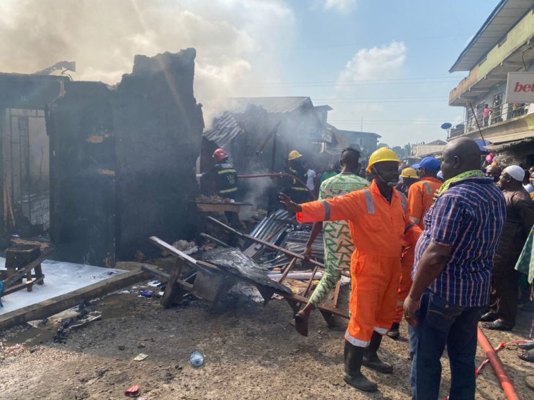 Fire Ravages Lagos Market, Destroying Properties Worth Millions (PHOTOS)