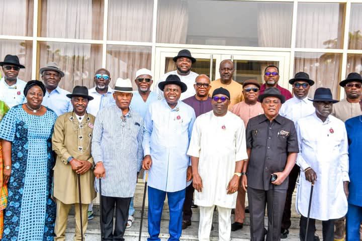 Governor Diri In Rivers State To Meets Fubara (PHOTOS)