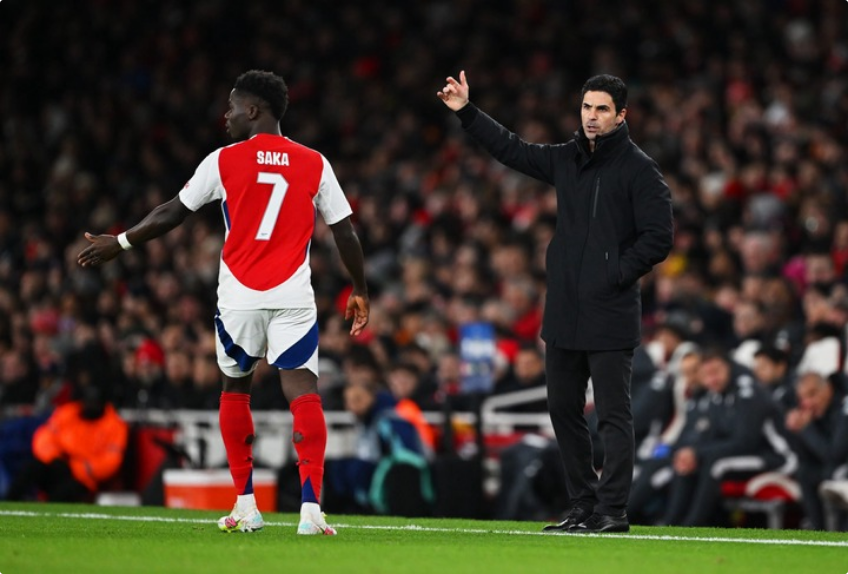 Arsenal News:  Mikel Arteta Disclose Bukayo Saka ‘Problem’ Fears Amid 21 G/A Season