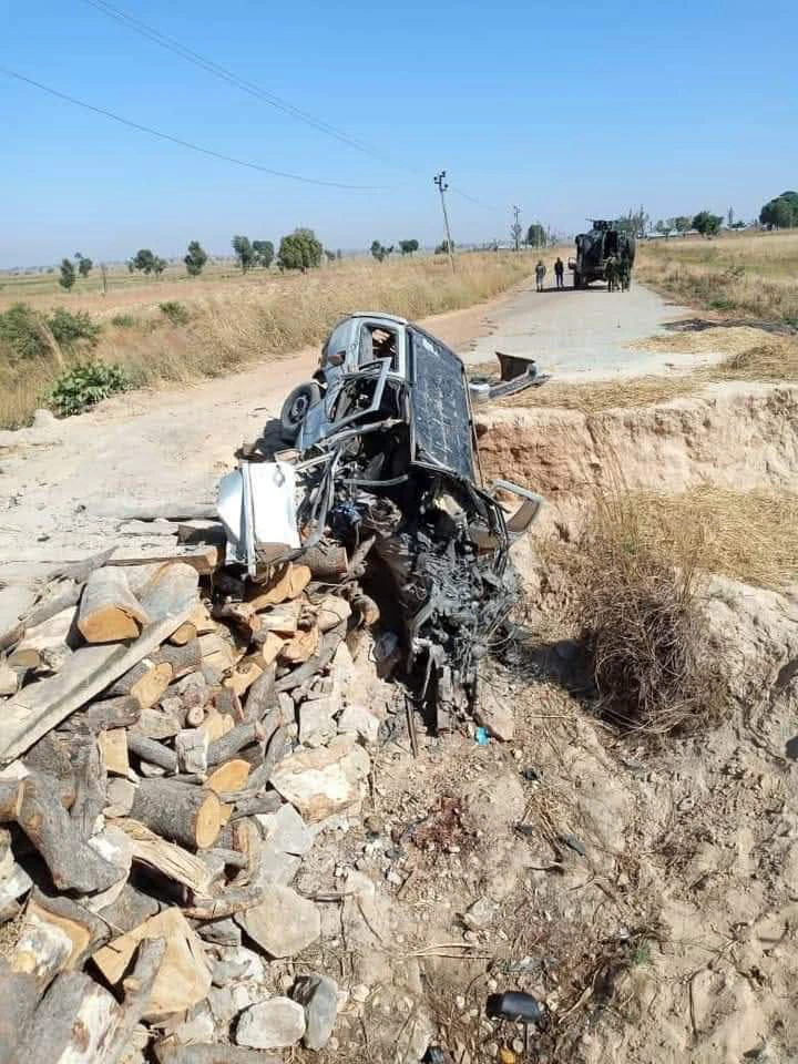 Travellers Vehicle Runs Over Explosives Set By Bandits On Zamfara Road (PHOTOS)