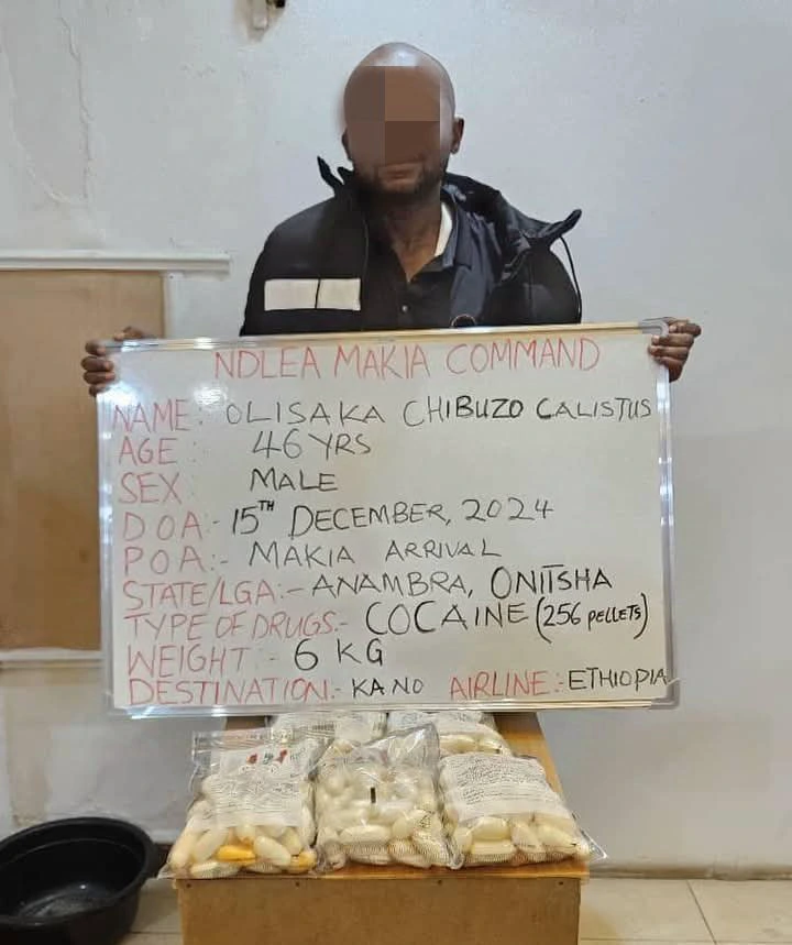 NDLEA Nabs Smuggler, Ex-Convict, with Over 1 Million Opioid Pills (PHOTOS)