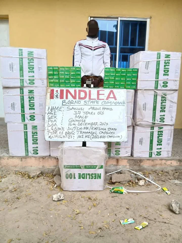 NDLEA Nabs Smuggler, Ex-Convict, with Over 1 Million Opioid Pills (PHOTOS)