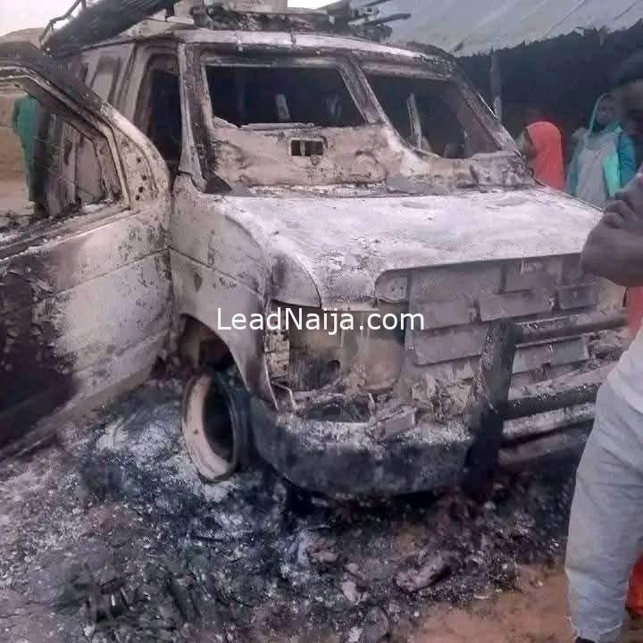 JUST-IN: Kachalla Ila’s Group Launches Fresh Attack in Zamfara, Burns Security Vehicle (PHOTOS)