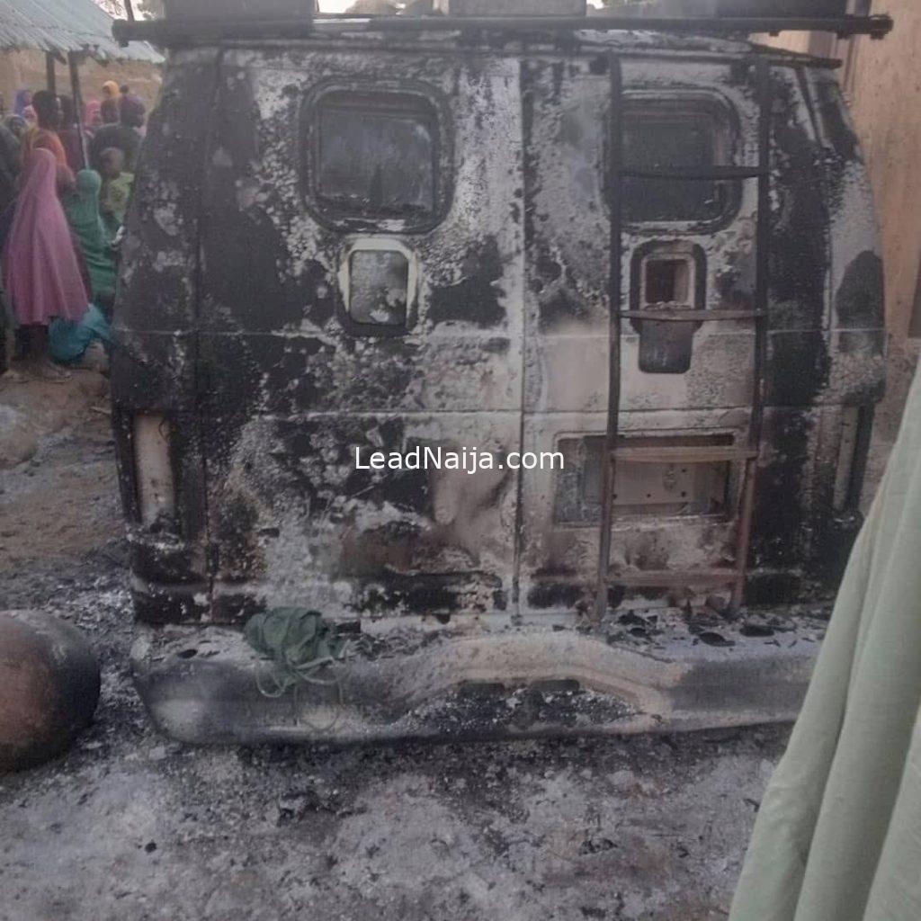 JUST-IN: Kachalla Ila’s Group Launches Fresh Attack in Zamfara, Burns Security Vehicle (PHOTOS)