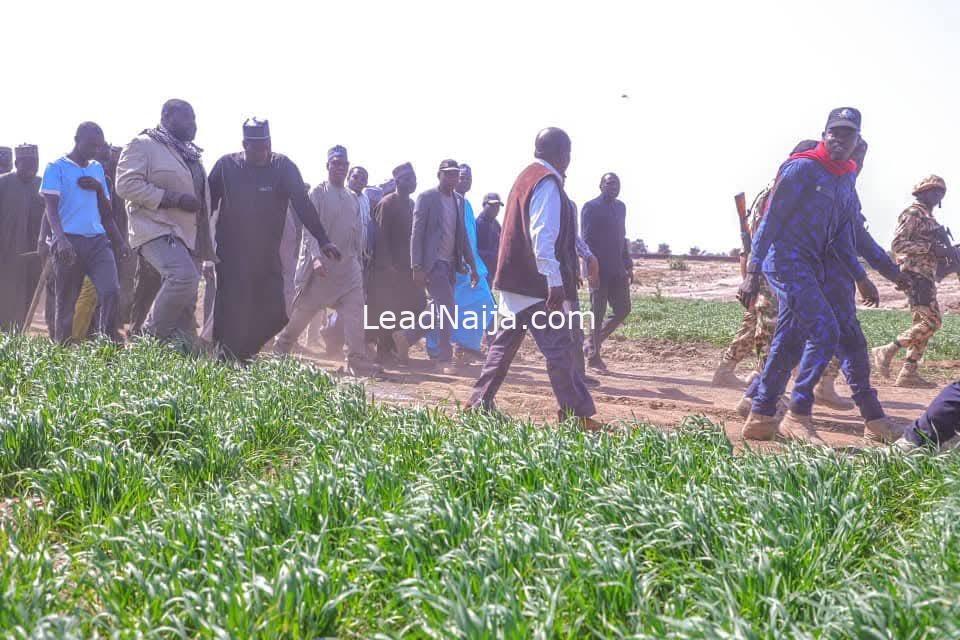 Borno Governor, Prof Zulum Pays Sympathy Visit to Baga, Warns Farmers Against Collusion with Insurgents (PHOTOS)