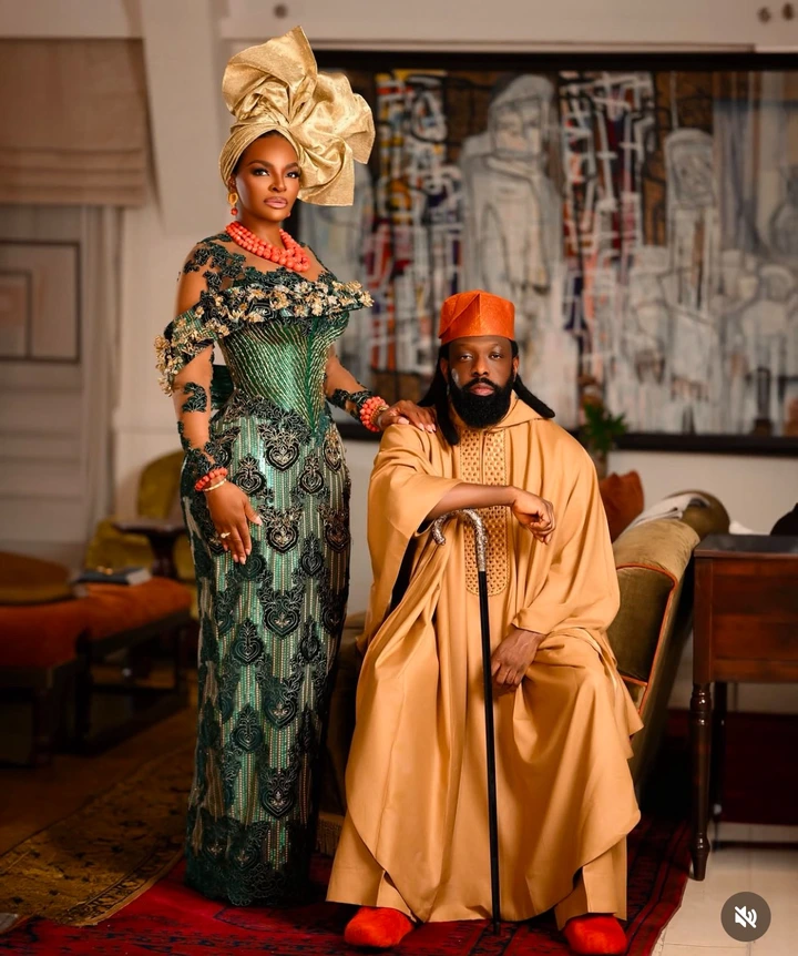 Timaya And American Reality TV star Brooke Bailey in traditional attire Trigger Engagement Speculations(PHOTOS)