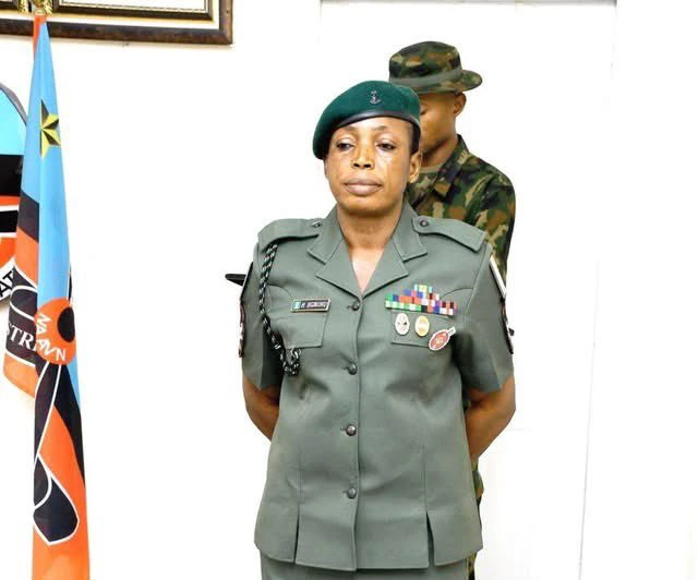 BREAKING: Nigerian Army Decorates First Female Infantry Corps Warrant Officer