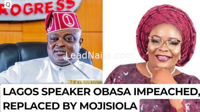 Lagos APC Replace Impeached Speaker, Obasa Mudashiru Follows Abuse Of Office