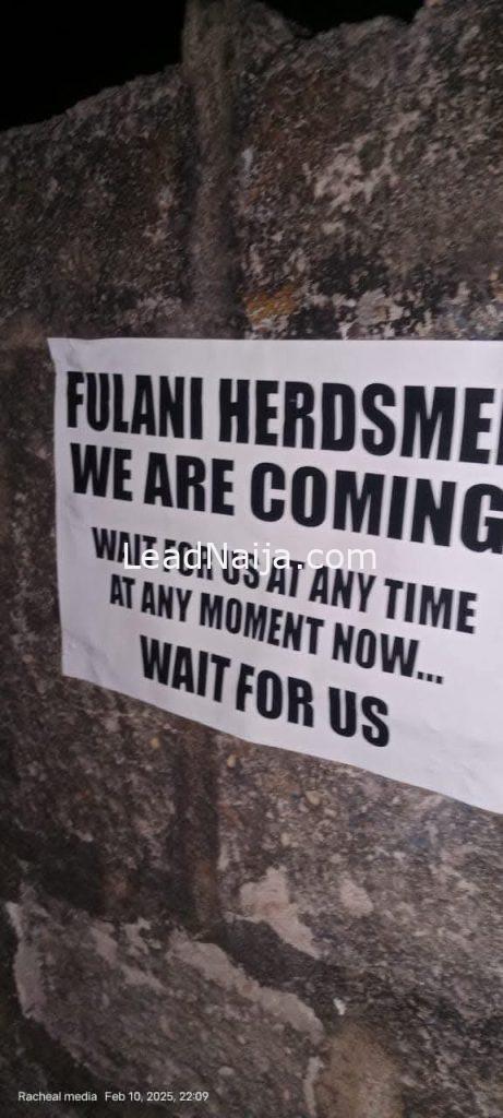 Fulani Terrorist Group Issues Fresh Threat in Imo State, Residents on High Alert