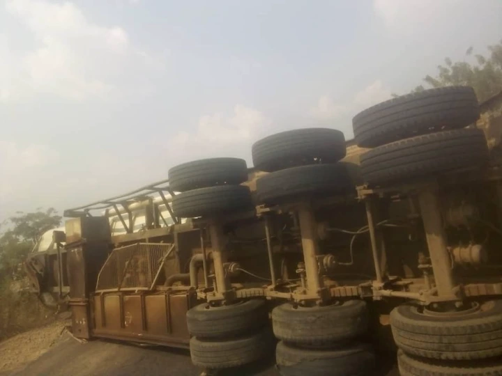 JUST IN: Another Petroleum Tanker Falls In Ibadan (PHOTOS)