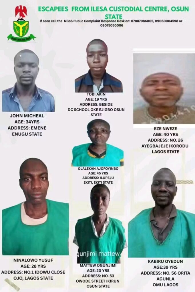 Ilesa Prison Break: Escapee Offers to Surrender If FG Gives N5 Million Bounty to His Mother