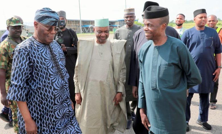 PHOTOS: Atiku, Osinbajo, Aregbesola Meet in Ondo State