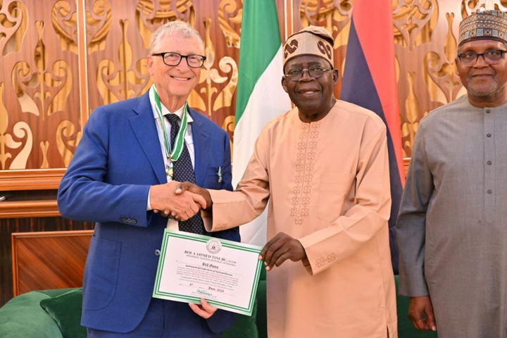 CFR: Tinubu Confers National Honour on Bill Gates