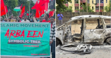 JUST IN: Police Officers, Trader Killed As Shiites Protest In Wuse Market, Abuja (Watch Video)