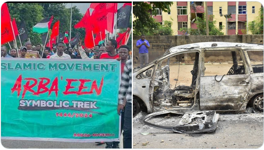 JUST IN: Police Officers, Trader Killed As Shiites Protest In Wuse Market, Abuja (Watch Video)