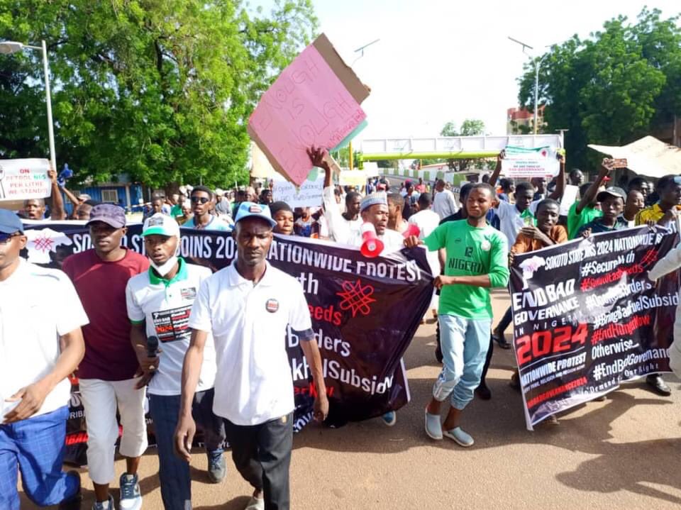 Protest Day 1: Youths Locked Down Major Roads, Government House In Sokoto