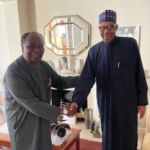 Former President Of Nigeria Muhammadu Buhari Visits Gen. Yakubu Gowon In London