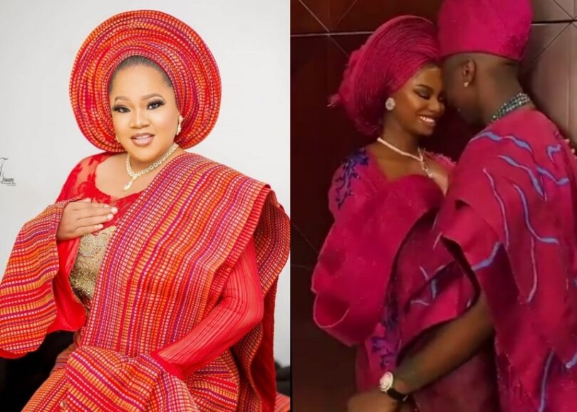 “Iya Iyawo Kekere, Ten People Will Tie My Gele That Day" – Toyin Abraham Reacts to Colleagues Daughter Engagement