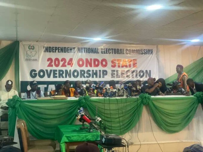 BREAKING: INEC Postpone Collation Results Of Ondo Governorship Election