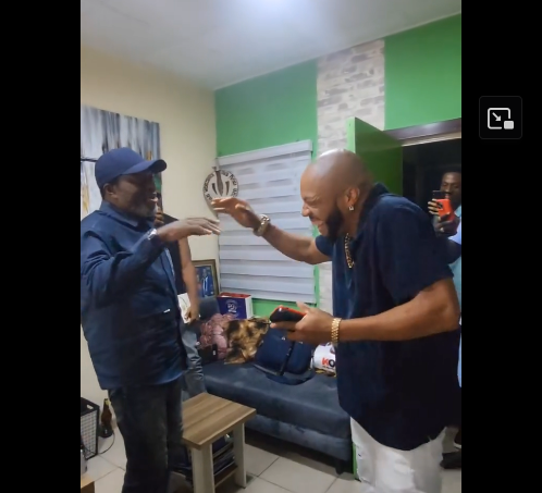 Jubilation As Igwe Tupac Visits Legend Kanayo To Presents His Wedding Invitation Card (Watch Video)