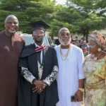 PHOTOS: Nigeria Actors Binta Ayo Mogaji and Jibola Dabo Celebrates Son As He Graduate From Lead City University