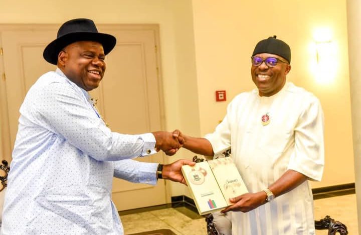 Governor Diri In Rivers State To Meets Fubara (PHOTOS)