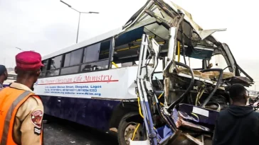 10 Members Of Deeper Life Church Narrowly Escape Death In Lagos Bridge Auto Crash Accident