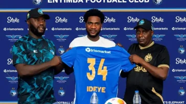 Enyimba Football Club Officially Unveil Former Super Eagles Player Ideye