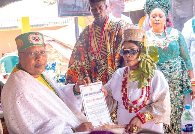 Oba Onikoyi of Ikoyi-Ekiti Installs Owosela As Erelu-Okinlua Of Ikoyi