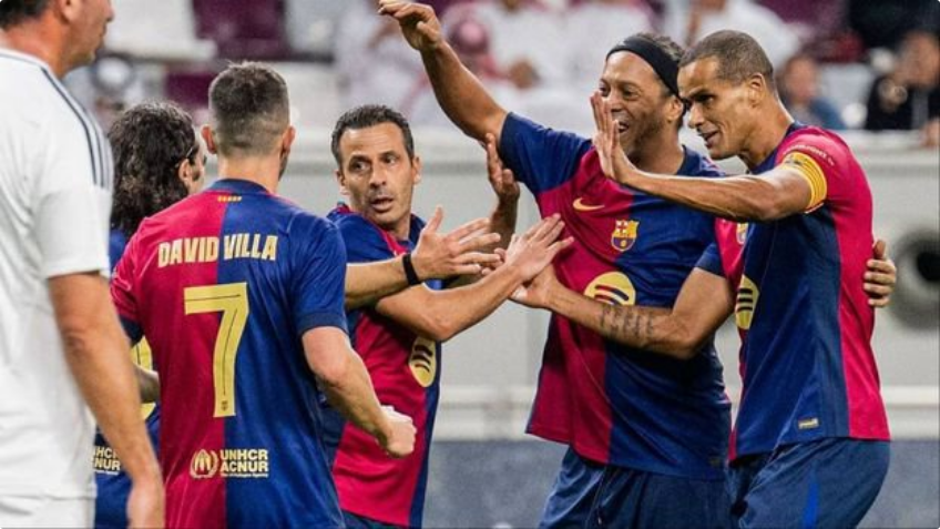 Qatar: Xavi and Iniesta Reunite as Barcelona Edge Real Madrid 2-1