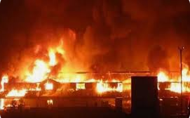 Property Worth Of Millions Destroyed As Fire Razed Popular Market In Anambra