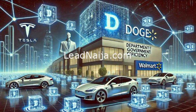 Cryptocurrency: DOGE May Soon Join Tesla, Walmart, and BlackRock In Blockchain Push