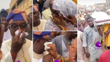 VIDEO: K1’s Mum’s Burial; Singer In Tears, Wives Compete For Attention In Ijebu-Ode