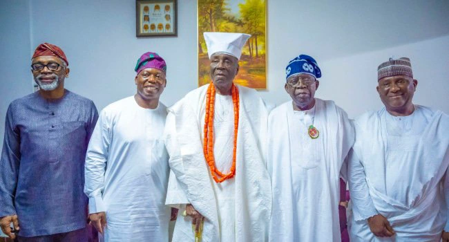 Tinubu Discussion With Oba Of Lagos During Visit To His Palace Details Emerged