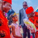 PHOTO NEWS: President Tinubu Arrived Enugu, Dons Traditional Igbo Attire