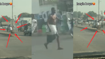 Outrage as Man Bathes in Middle of Public Road (Watch Video)