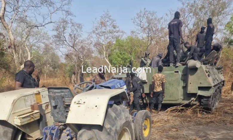 How Students Burn Down Military Checkpoint In Benue