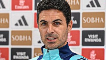 Arsenal Boss Mikel Arteta Calls For Team To Respond With ‘Bite and Anger’ After Setback