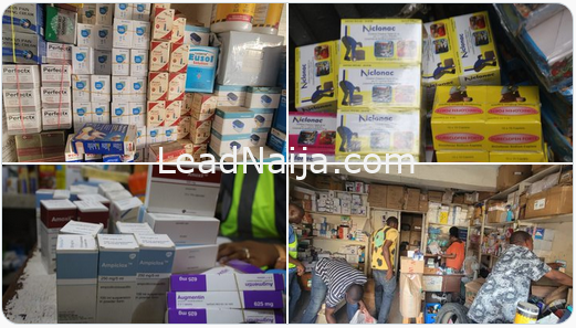 NAFDAC Sealed Over 3,000 Shops Within Idumota Open Drug Market In Lagos.