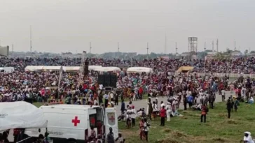 Massive Turnout As Adeboye Leads RCCG Outreach In Ibadan Crusade